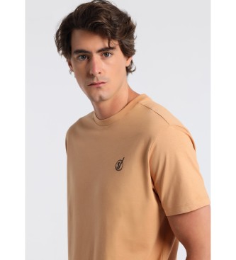 Six Valves T-shirt à manches courtes beige