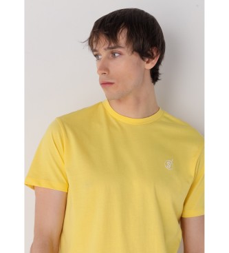 Six Valves T-shirt korte mouw geel