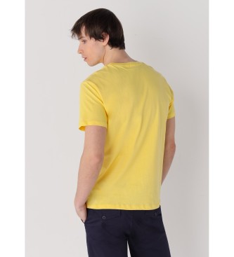 Six Valves Kurzarm-T-Shirt gelb