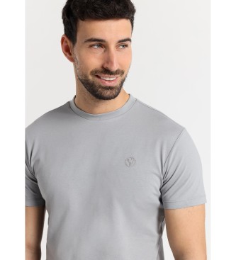Six Valves Kortrmet basis-T-shirt med rund halsudskring