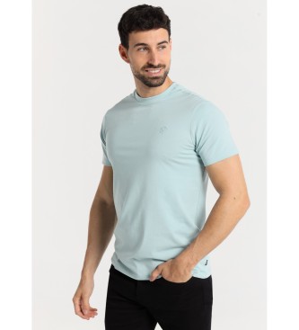 Six Valves Basic T-shirt met korte mouwen en ronde hals groen