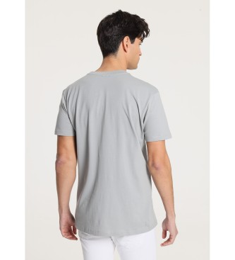 Six Valves Short sleeve T-shirt with rectangular graphic design