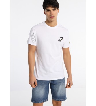 Six Valves SEI VALVOLE - T-shirt bianca con grafica sul retro
