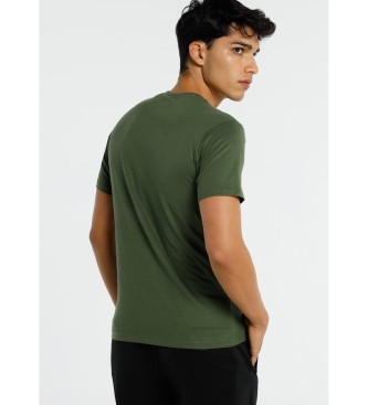 Six Valves T-shirt basic verde a maniche corte