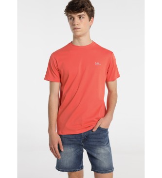 Six Valves Basic T-shirt Kleuren Logo | Comfort Oranje