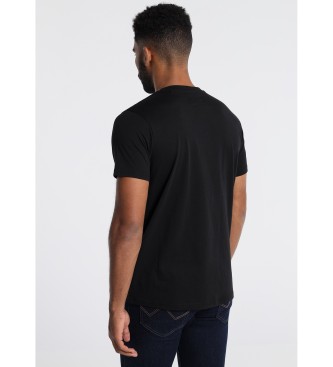 Six Valves T-shirt a maniche corte con grafica di marca nera