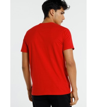 Six Valves Short Sleeve Graphic T-shirt Brand red