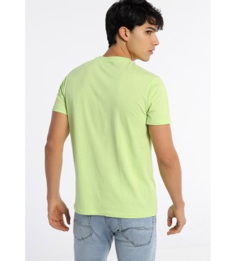 Six Valves Logo Short Sleeve T-Shirt lime