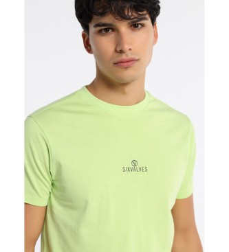 Six Valves SEI VALVOLE - T-Shirt manica corta Lime Logo