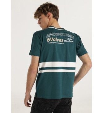 Six Valves T-shirt de futebol retro verde