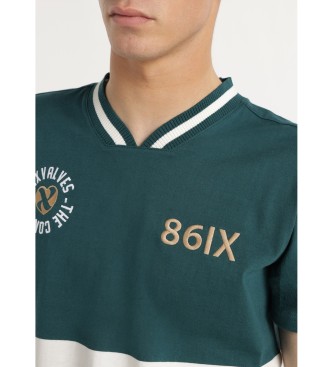 Six Valves T-shirt de futebol retro verde