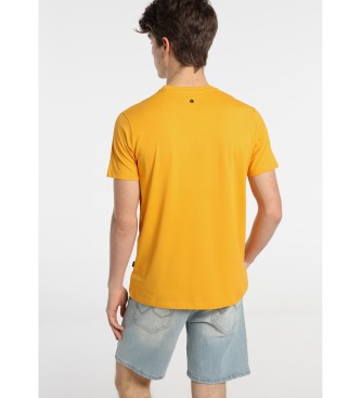 Six Valves T-shirt in vinile con logo Comfort arancione