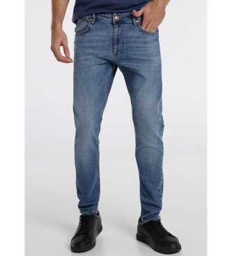 Six Valves Skinny Jeans 131728 Blau