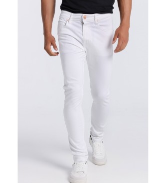 Six Valves Jeans : Medium box - Hvid skinny
