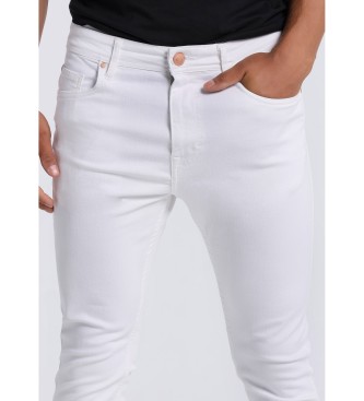 Six Valves Jeans : Bote moyenne - Jean skinny blanc