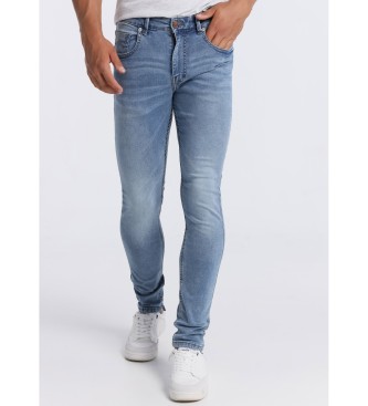Six Valves Jeans | Medium Box - Super Skinny średni niebieski