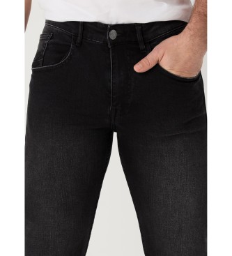 Six Valves Slim fit jeans sort