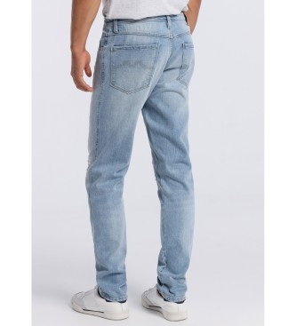Six Valves Jeans - Slim fit himmelbl
