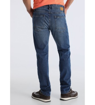 Six Valves Azul Slim Jeans Mdio Cross Cross