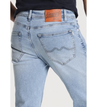 Six Valves Jeans Regular - Light Bleach Medium Jeans|Rozmiar w calach niebieski