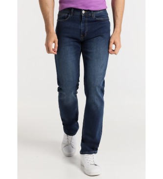 Six Valves Jeans normali - Blu medio a vita media