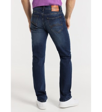 Six Valves Jeans normali - Blu medio a vita media