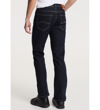 Six Valves Medium Regular Jeans - Spoelmaat in inches blauw