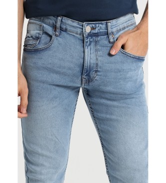 Six Valves Jeans Slim - Taille moyenne Serviette Bleu moyen
