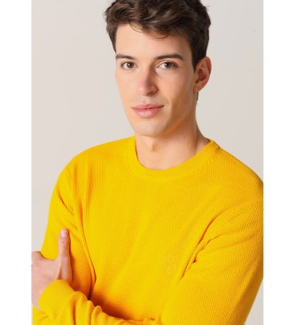 Six Valves Podstawowy sweter żółty