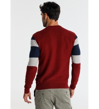 Six Valves Jumper Otoman maroon