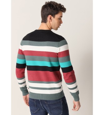 Six Valves Multicoloured striped jumper