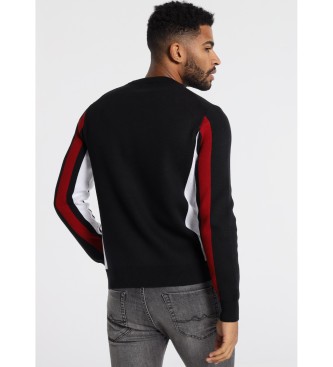 Six Valves Intarsia sweater black