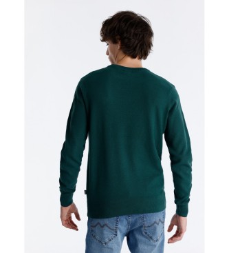 Six Valves Sweter żakardowy Bubble zielony