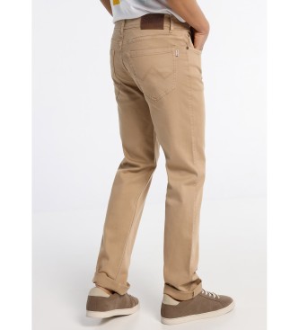 Six Valves SIX VALVES - Pantalon en denim coupe régulière Couleur marron