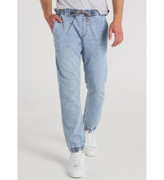 Six Valves Pantaln Denim tejido knit interior azul