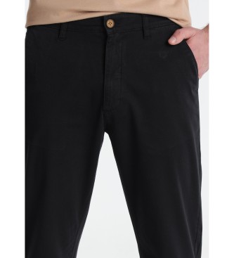 Six Valves Czarne spodnie chino