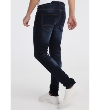Six Valves Pantaloni di jeans blu scuro | Colpo dalla vestibilit regolare - Blu medio