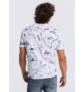 Six Valves Short sleeve T-shirt with white print