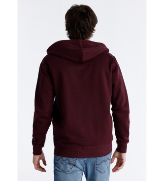 Six Valves Bluza Basic bordowa