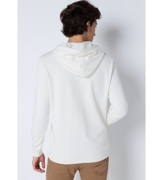 Six Valves Kangaroo hooded sweatshirt Grafica Street Art white