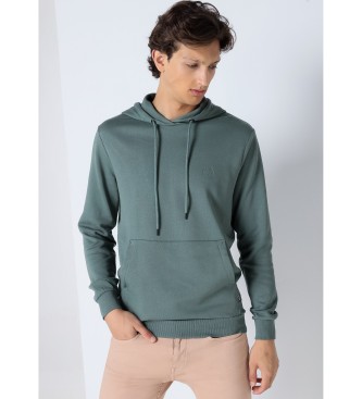 Six Valves Kangaroo hooded sweatshirt Grafica Street Art green