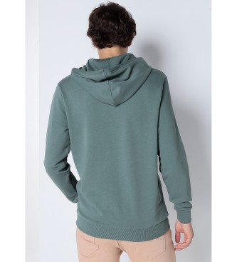 Six Valves Kangaroo hooded sweatshirt Grafica Street Art green