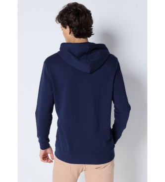 Six Valves Kangaroo hooded sweatshirt Grafica Street Art navy