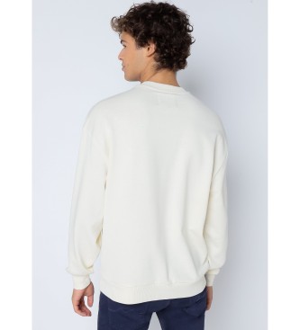 Six Valves Sweatshirt en chenille blanc