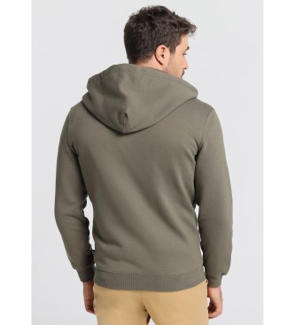 Six Valves Green hooded sweatshirt
