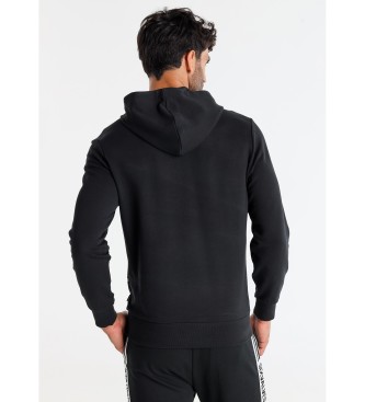 Six Valves Hooded sweatshirt zonder rits zwart