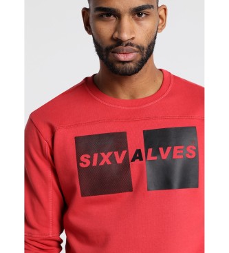 Six Valves Sweatshirt corta a marca Overlock