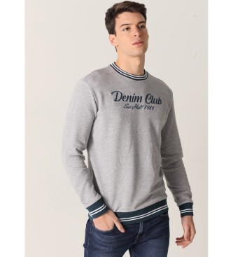 Six Valves Grijs jacquard sweatshirt