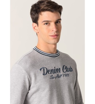 Six Valves Grijs jacquard sweatshirt