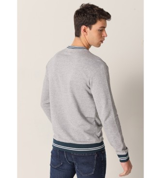 Six Valves Grey jacquard sweatshirt